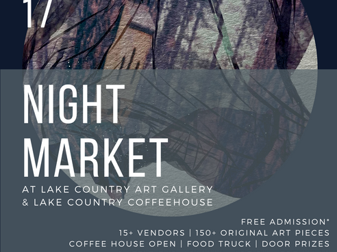 Lake Country Art Gallery Night Market Dec 17 from 4 to 8
