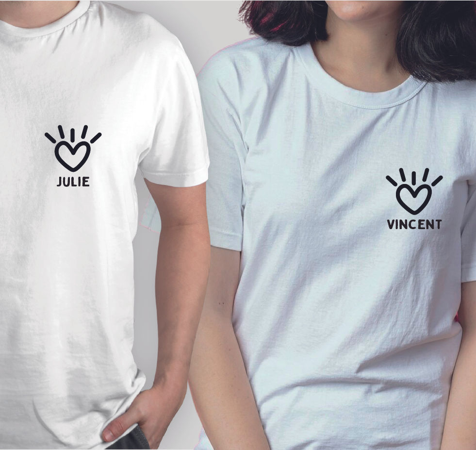 tee shirt cadeau - Saint Valentin