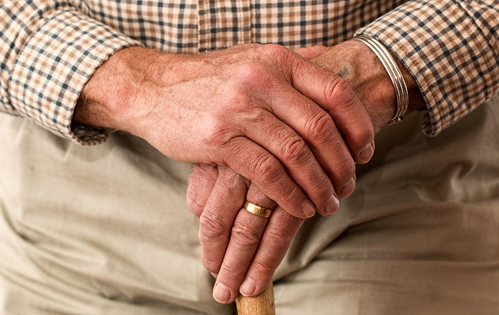 Elderly Hands Resting