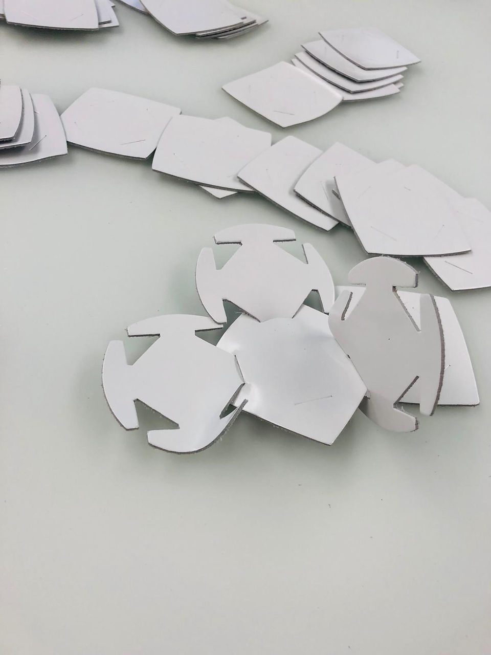 Waste leather patterns