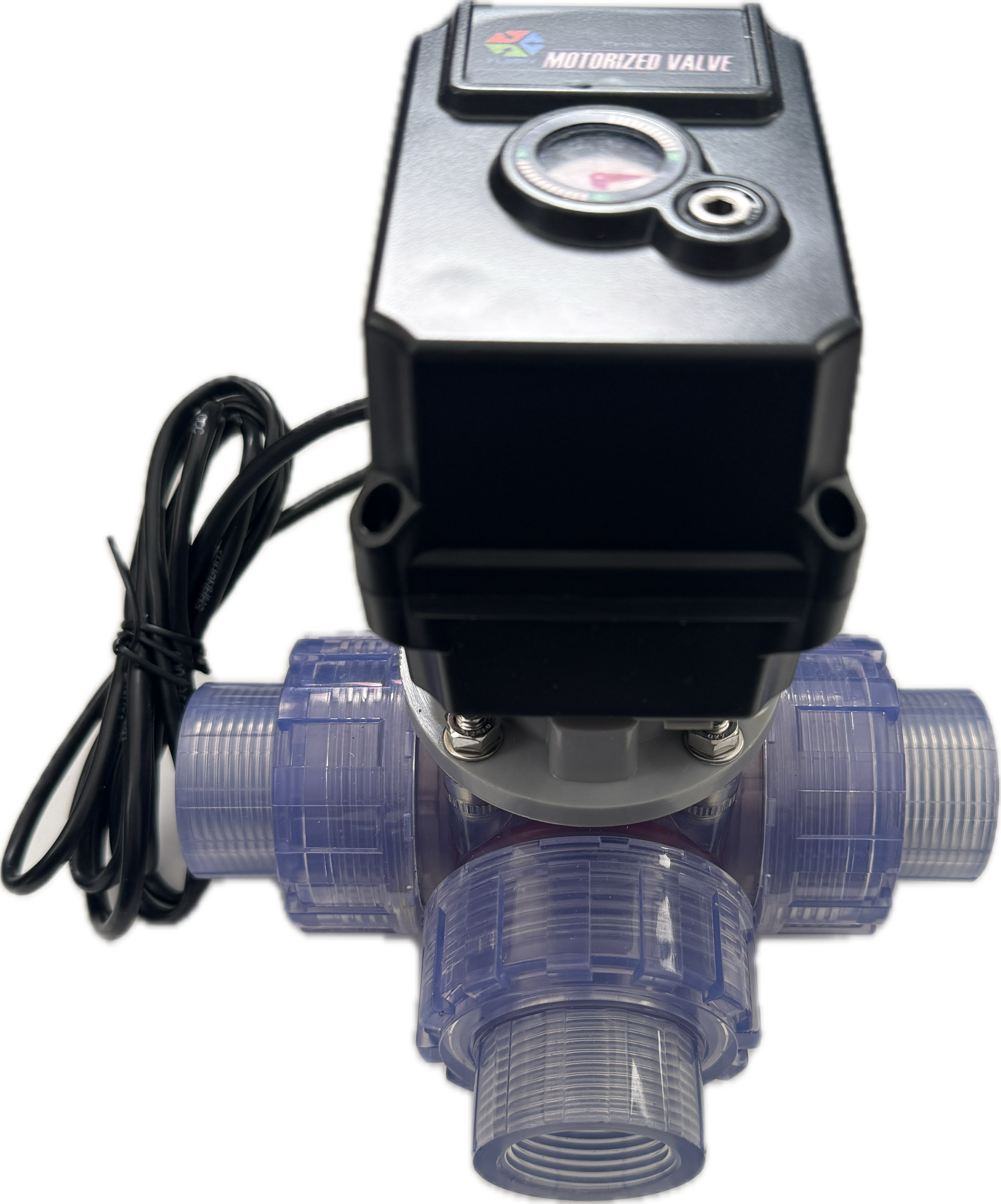 Transparent 3-Way Remote-Controlled Valve – Soft Wash Batching System