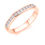 Thumbnail: 0.33ct Channel Set Round Diamond Half Eternity Ring