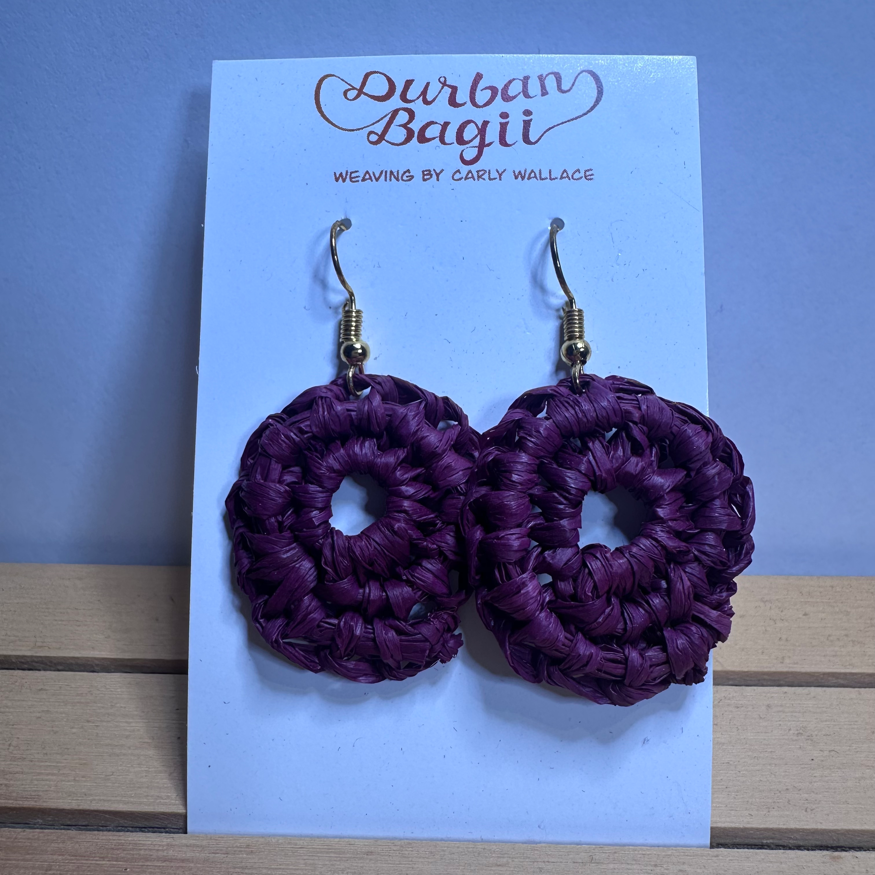 Small purple earrings 