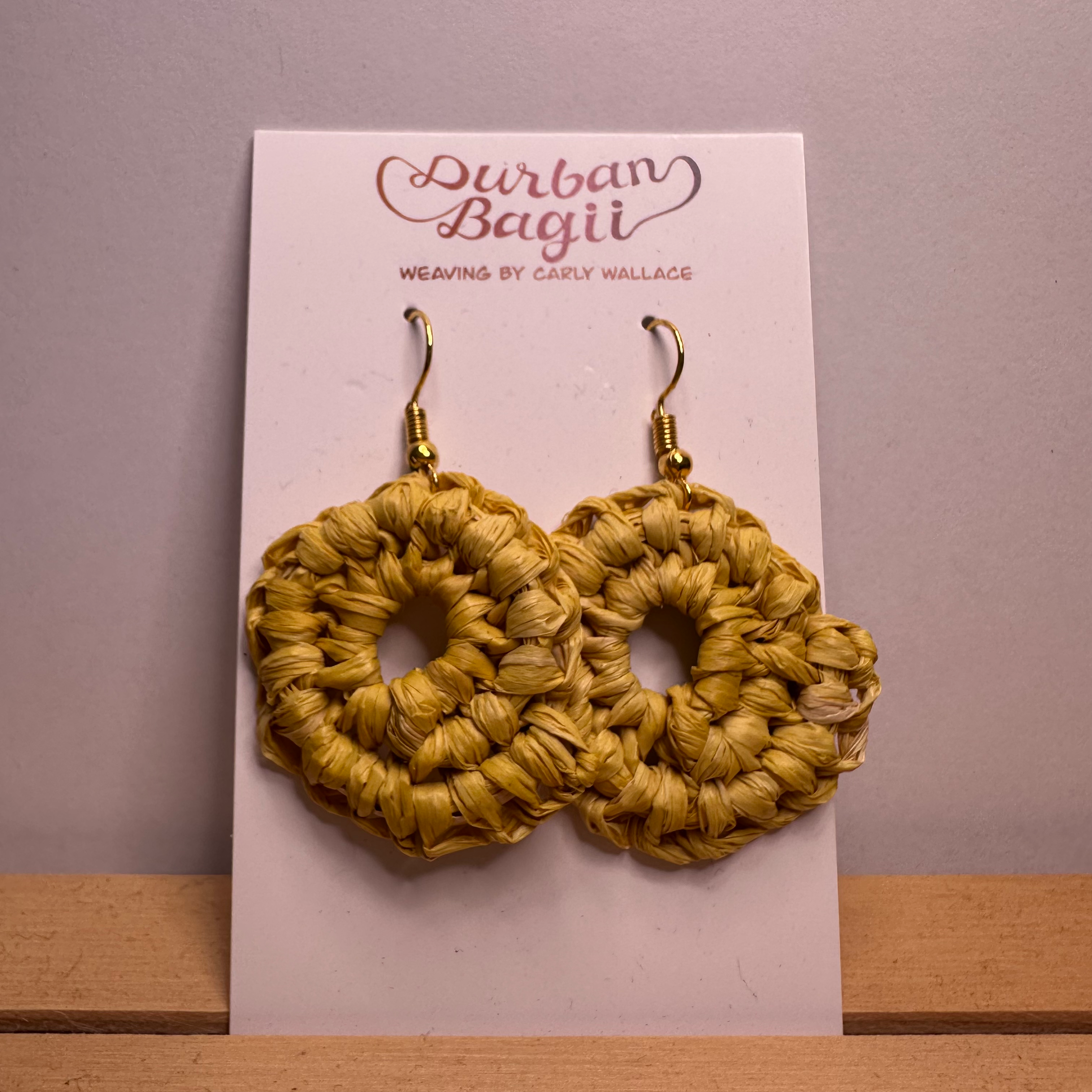 Small yellow Gani earrings (3 of 5 pairs) 