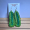Thumbnail: Long green on dark green Talia earrings