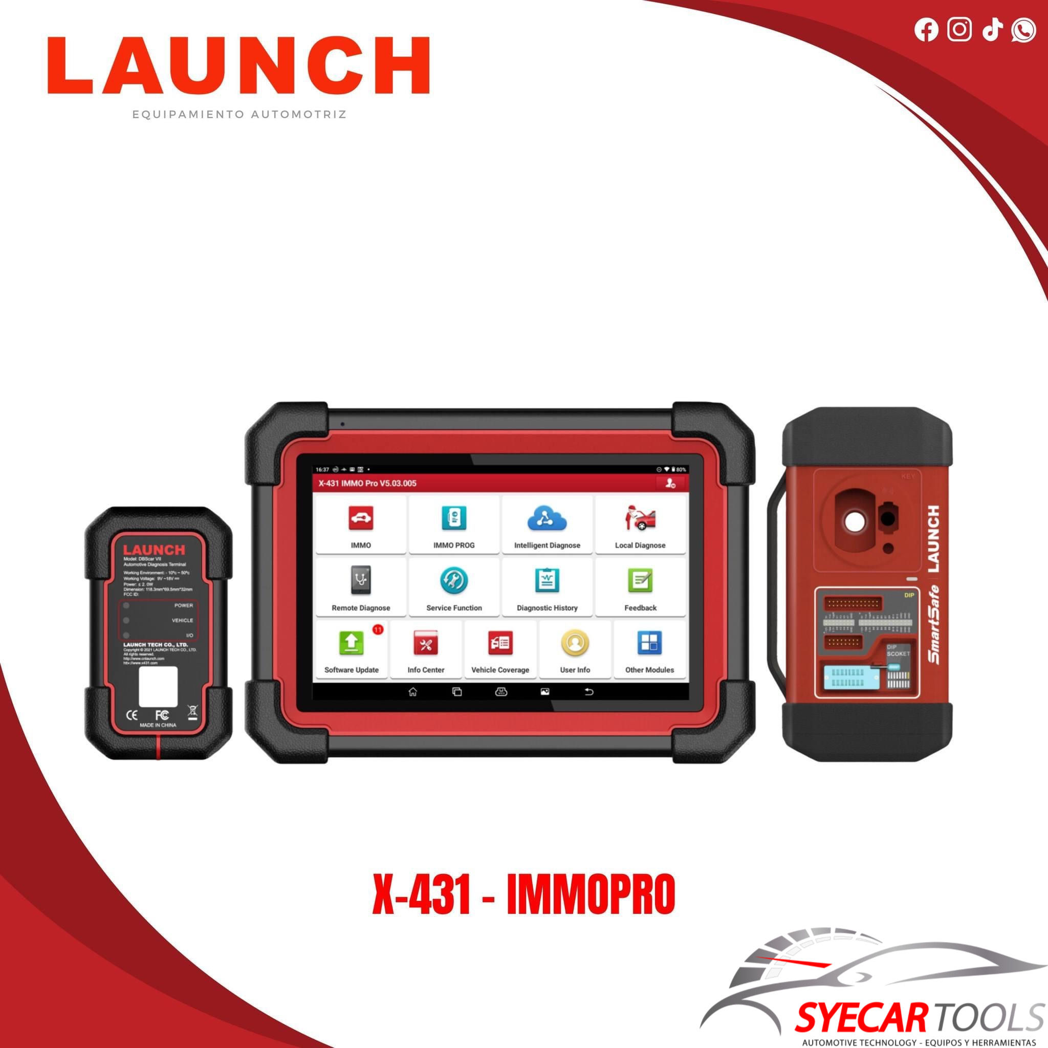 Escáner Launch X-431 - IMMOPRO