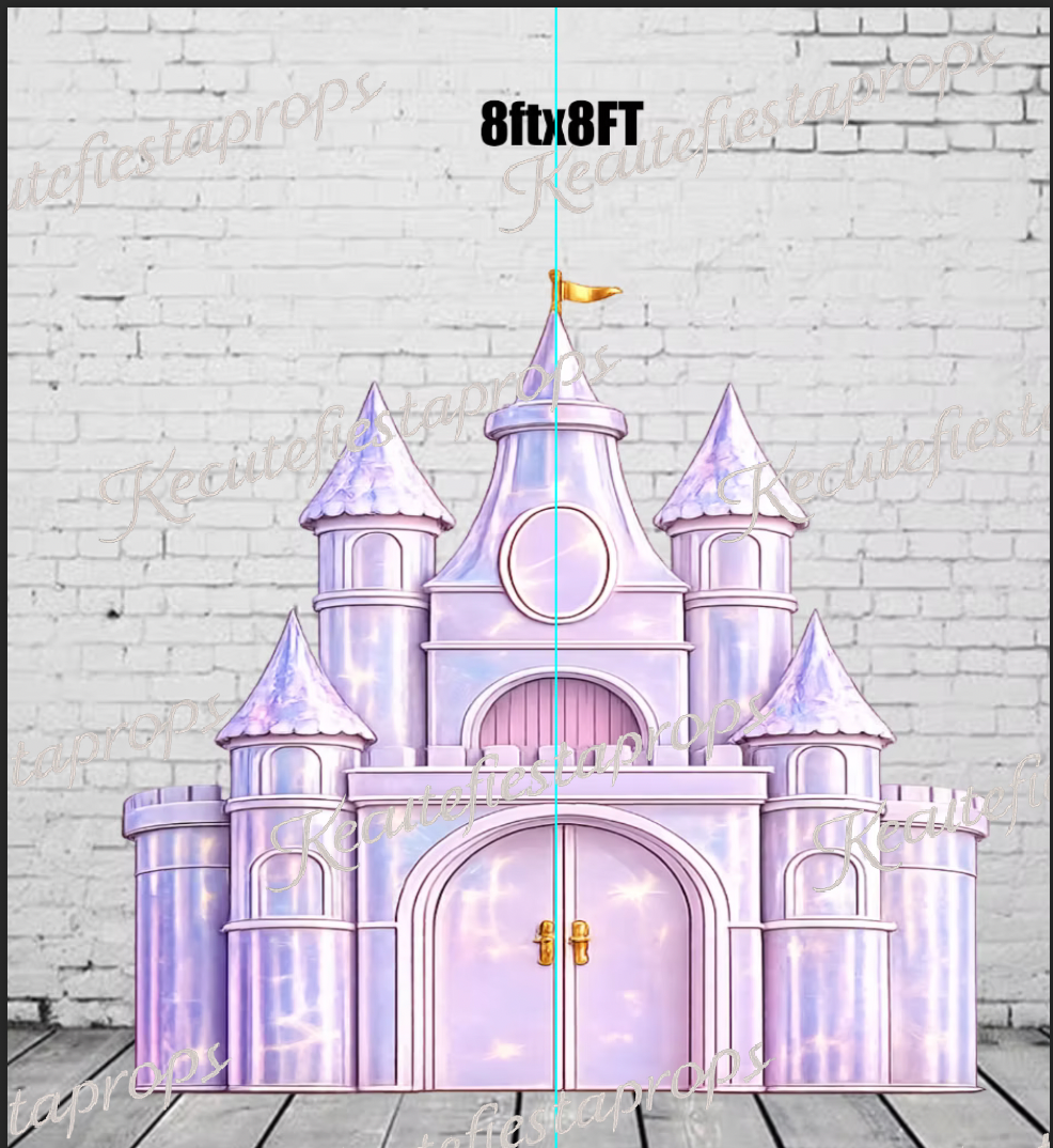 lilac holographic effect princess castle