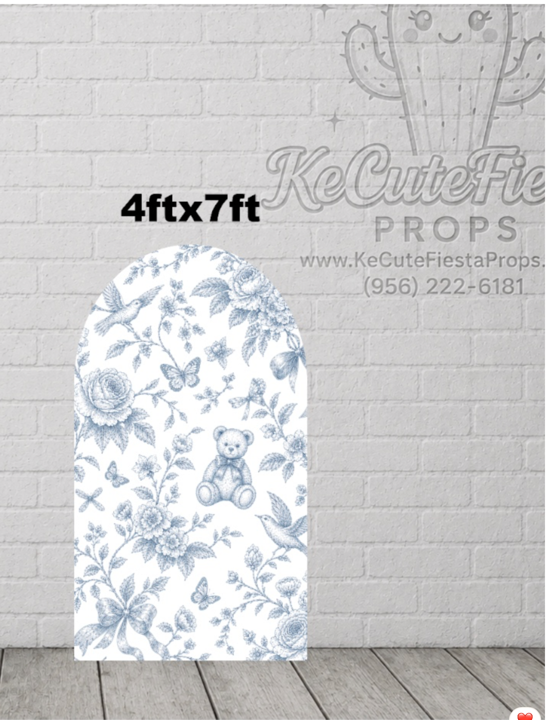 JL2091FS SB DUSTY BLUE TEDDY TOILE