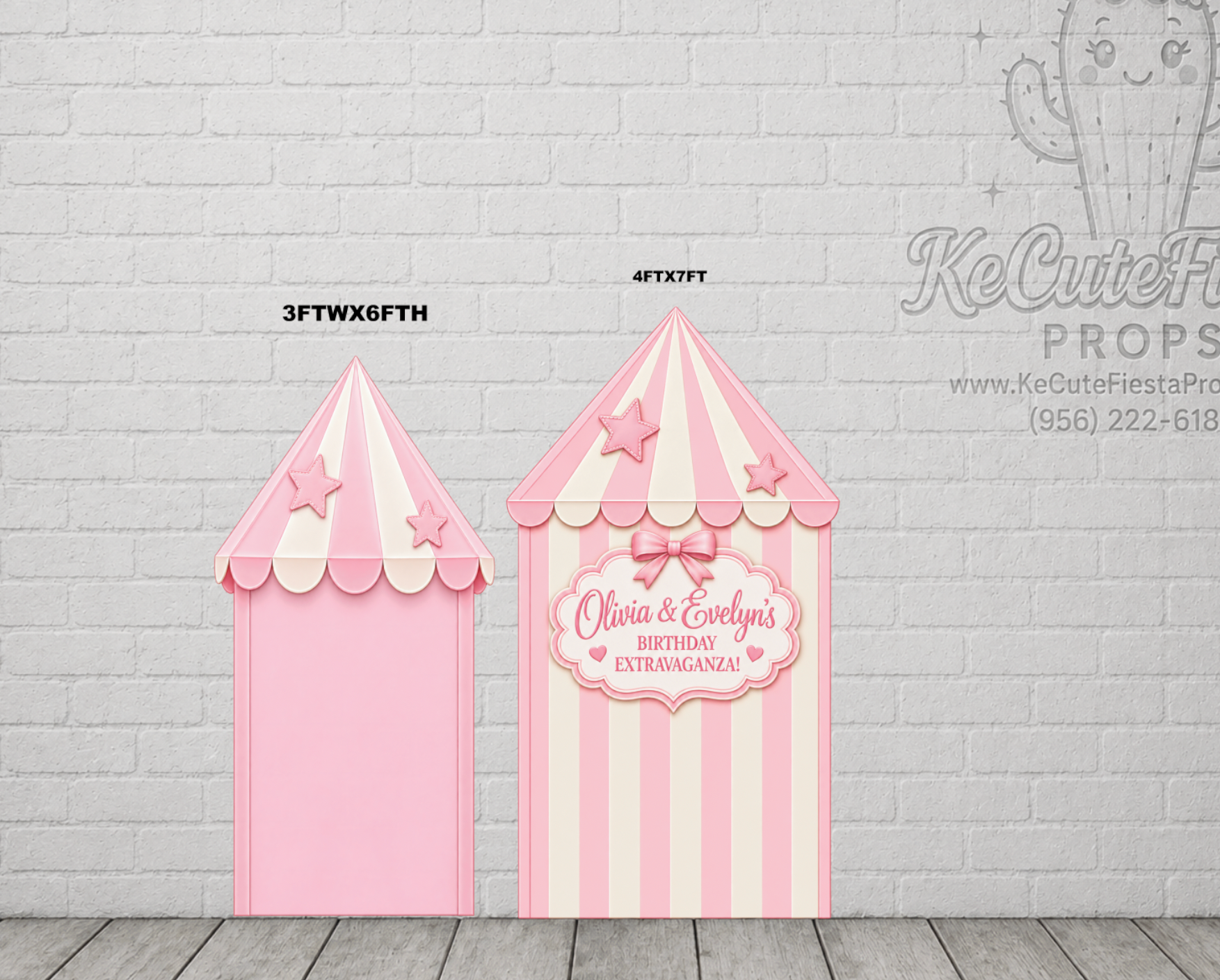 JL2365QS3-JL2366FS SB PINK CIRCUS TENT SET