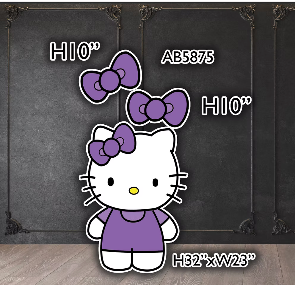 AB5875QS purple hello kitty