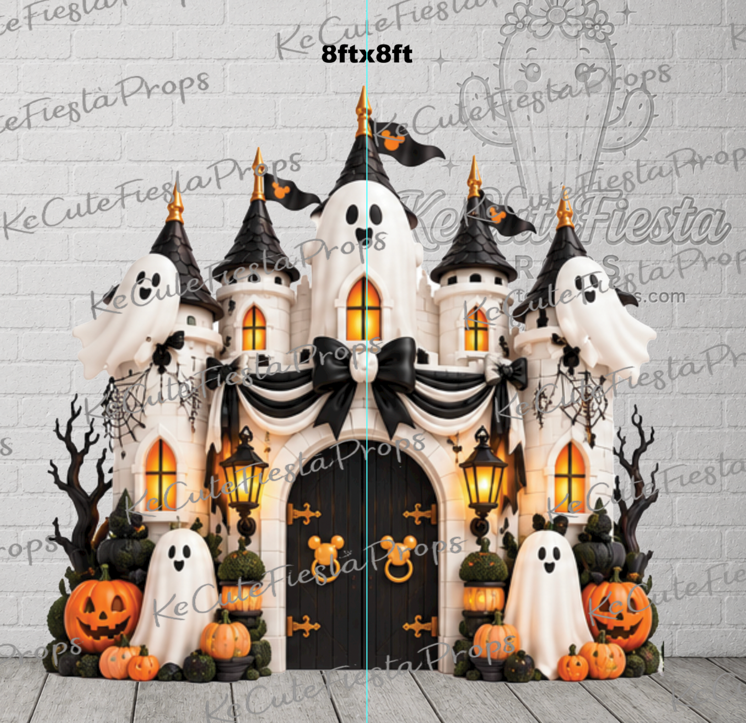 cute ghost halloween inspired castle