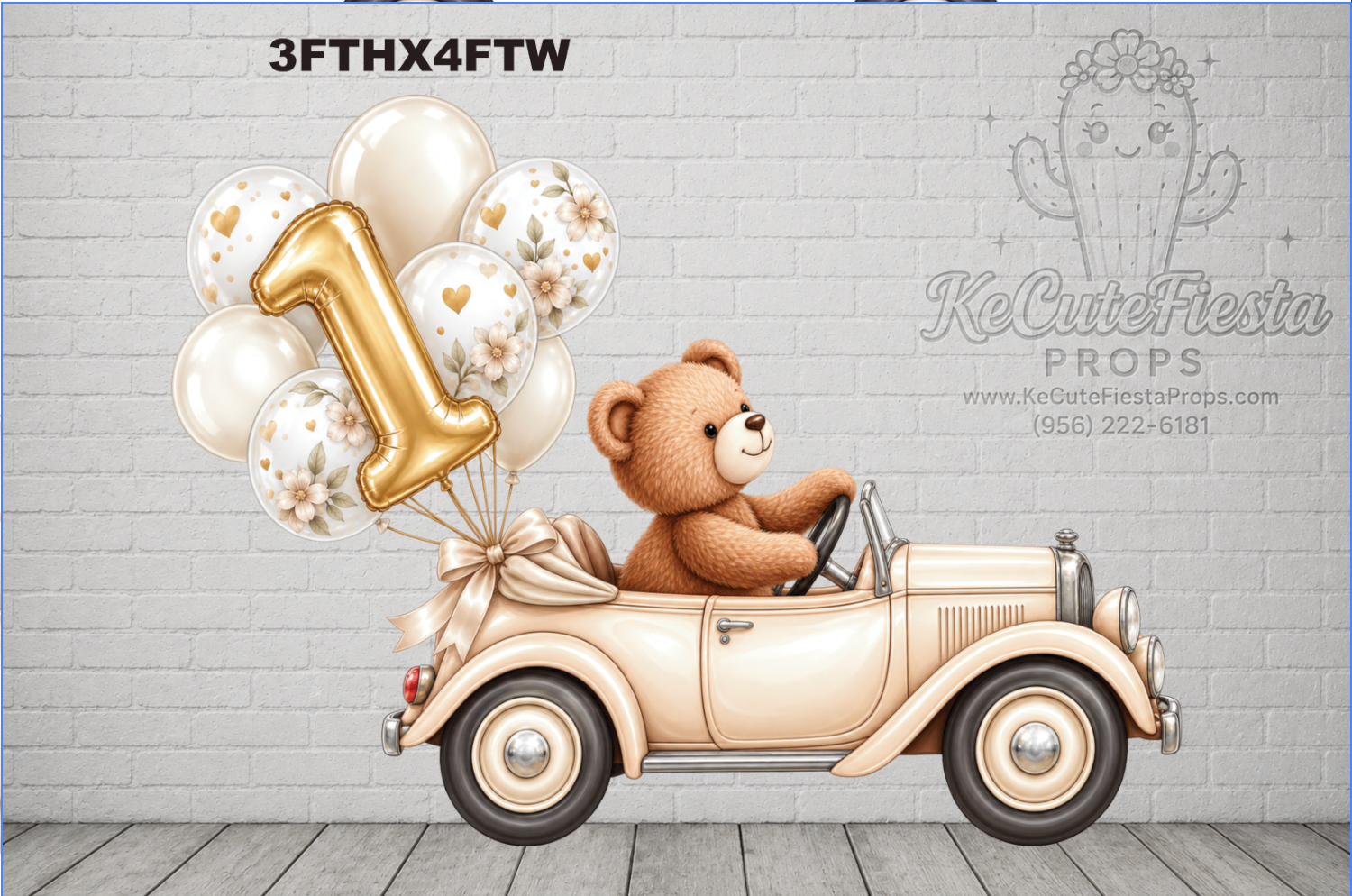 JL2129HS TEDDY BEAR WITH BALLOONS