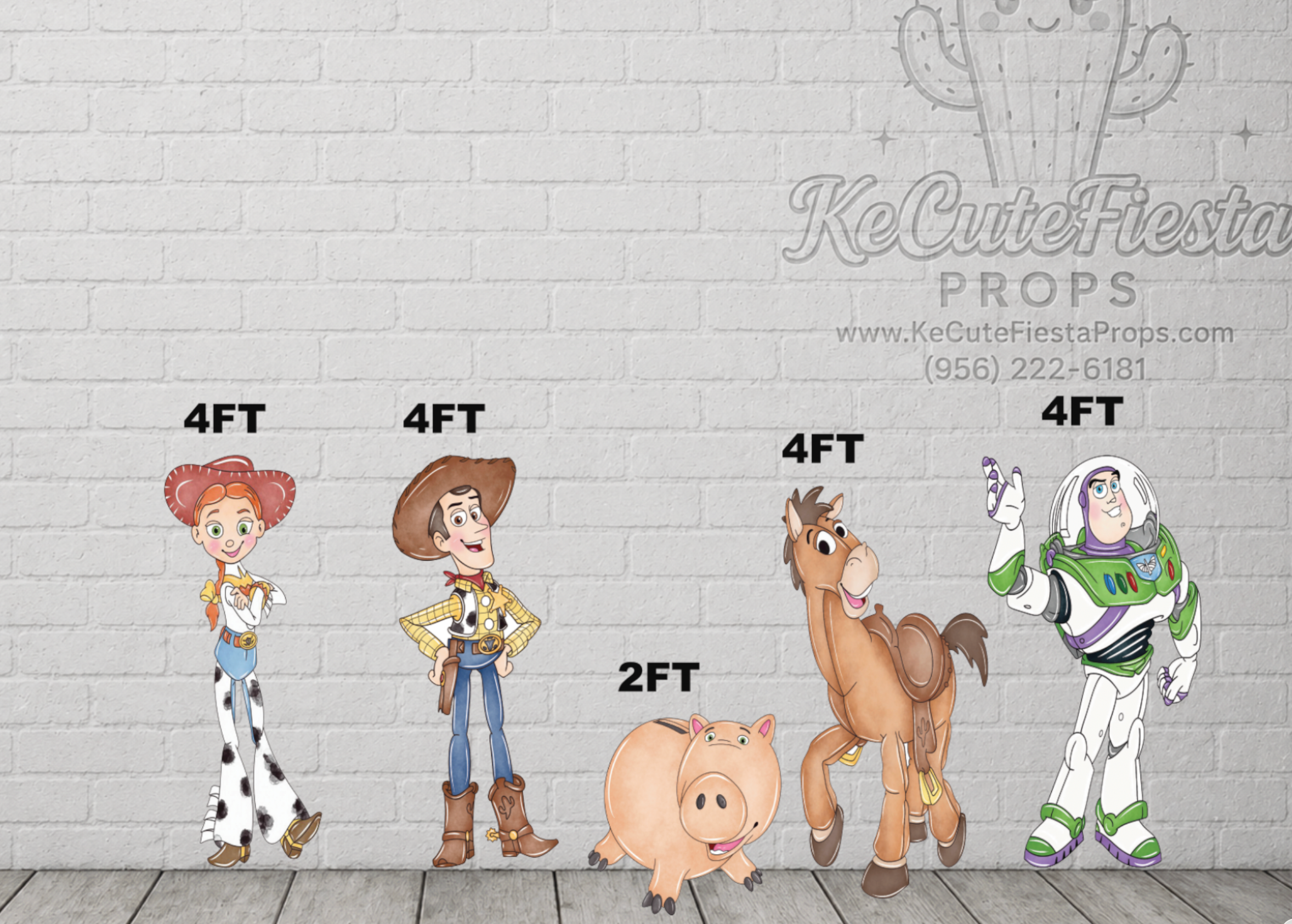 JL2082FS TOY STORY WOODY JESSIE BUZZ BULLSEYE PIG