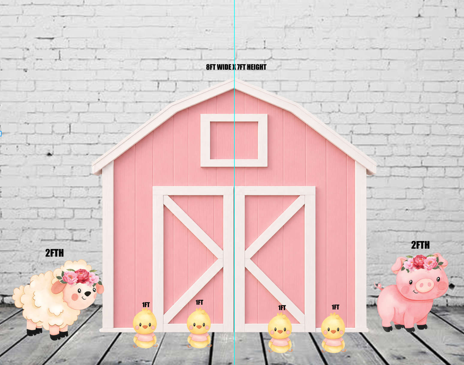 JL1884FS-JL1885FS SB PINK FARM SET