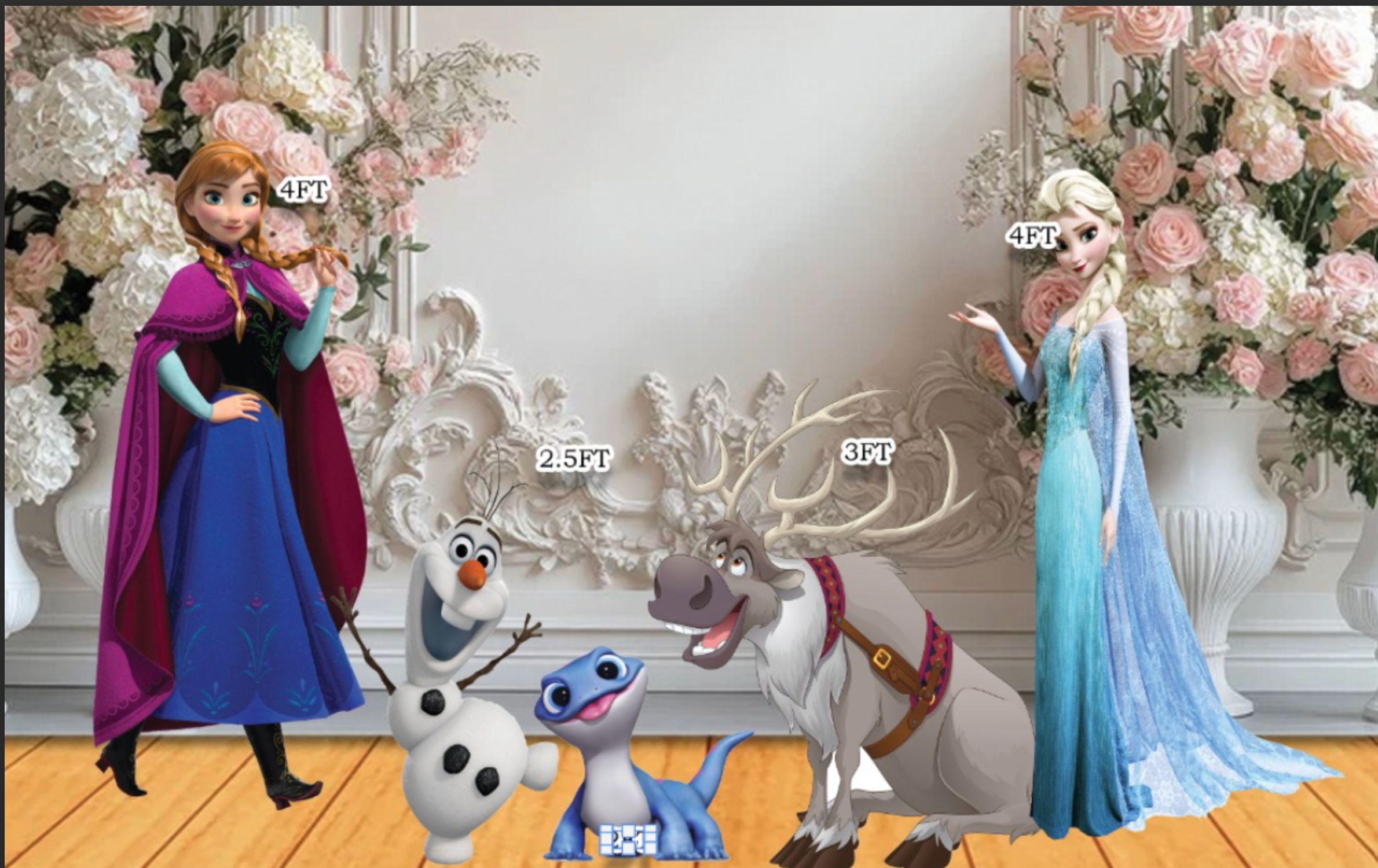 RA2369QS3 FROZEN ELSA Y ANA SET