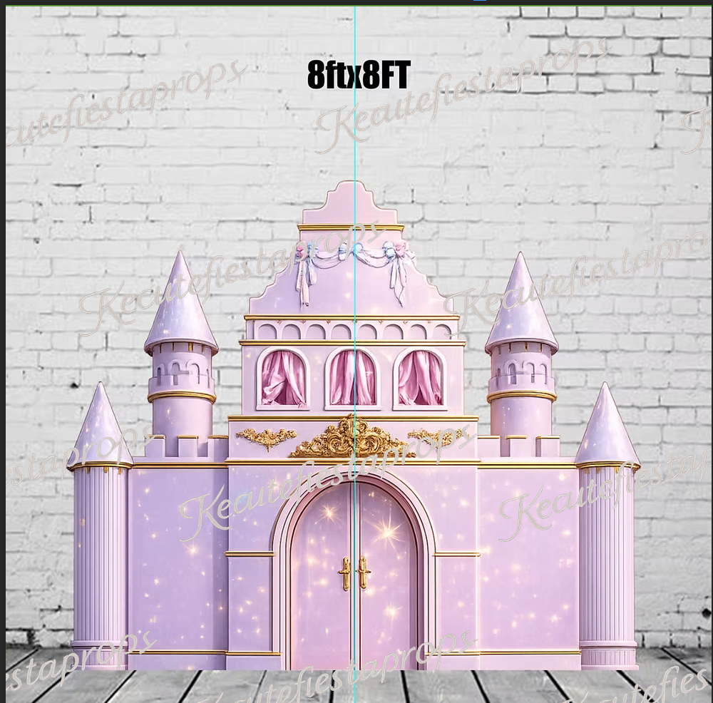 purple PRINCESS CASTLE inspired