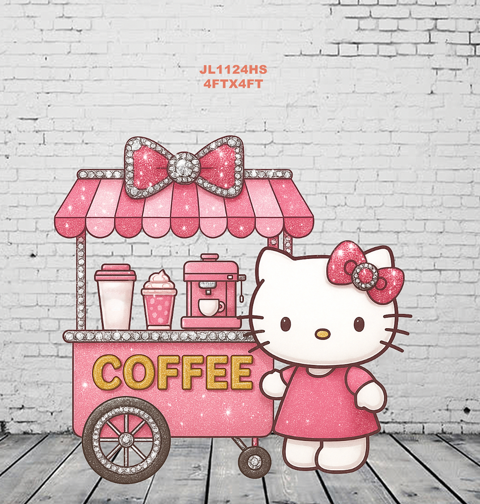 JL1124HS HELLO KITTY COFFEE CART