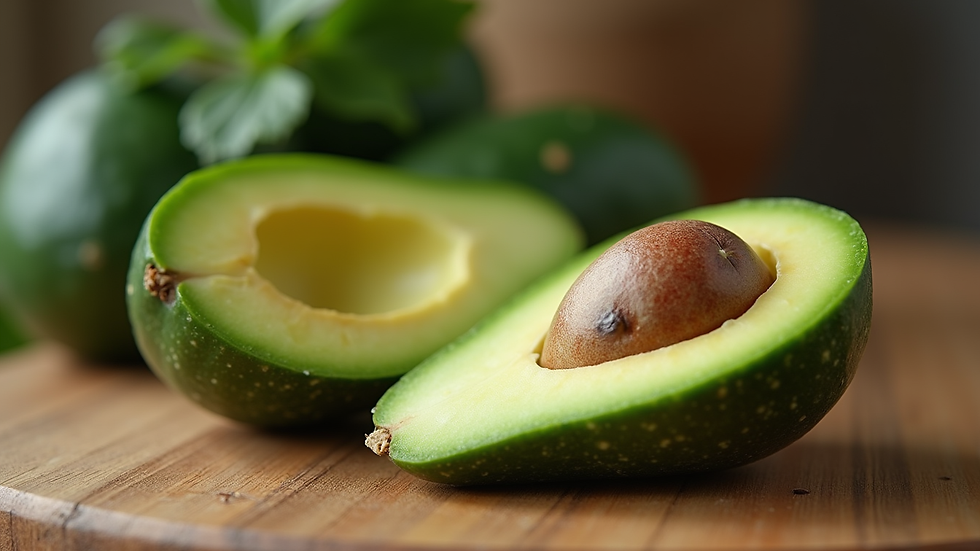 Primer plano de aguacates Hass maduros en cesta