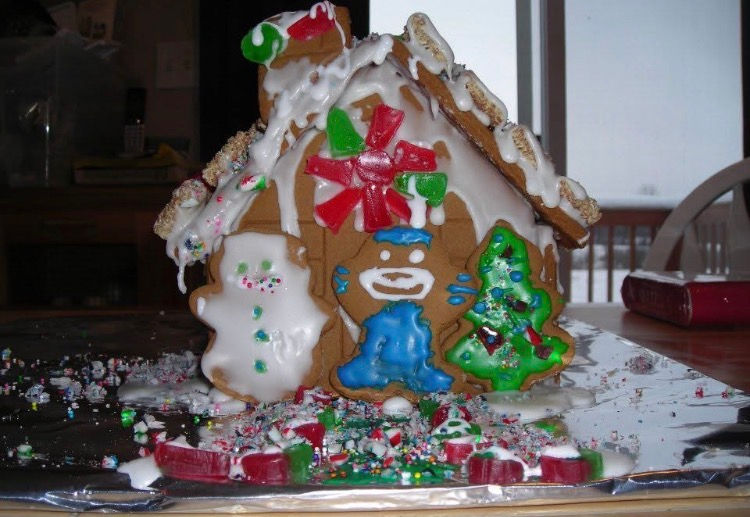 This gingerbread house Daniel and I made years ago reminds me how simple traditions help children feel grounded, connected, and calm during the holidays.