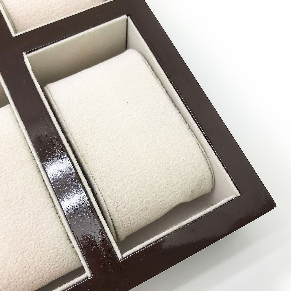 Thumbnail: WATCHES JEWELRIES WOODEN DISPLAY STORAGE SHOW CASE PLATE