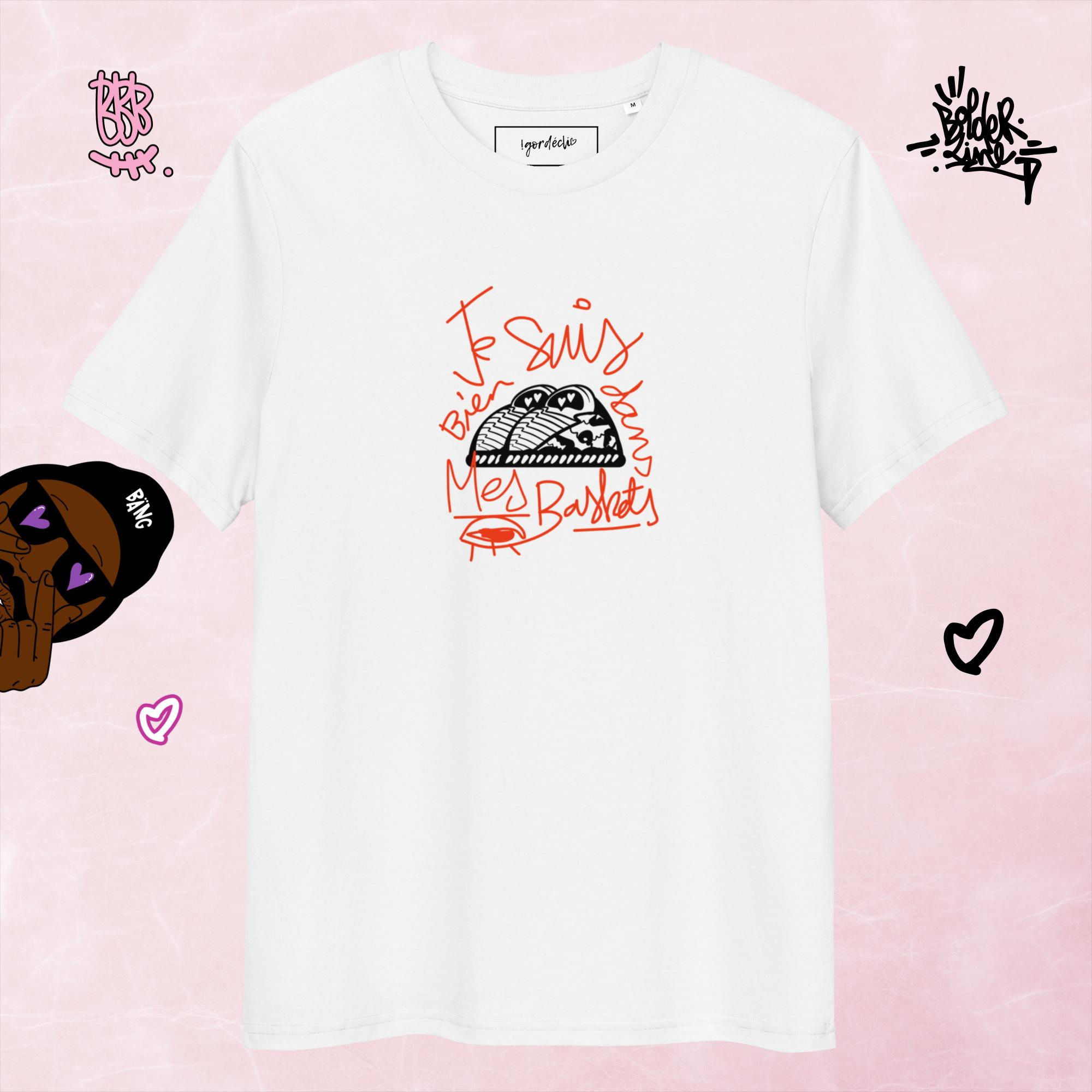 T-shirt original et design, Je suis bien dans mes baskets