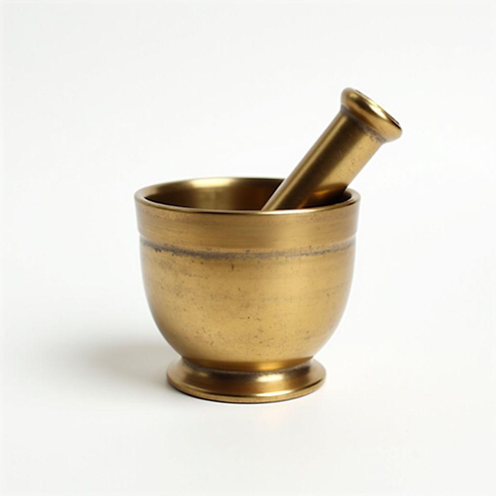 Brass Mortar Pestle