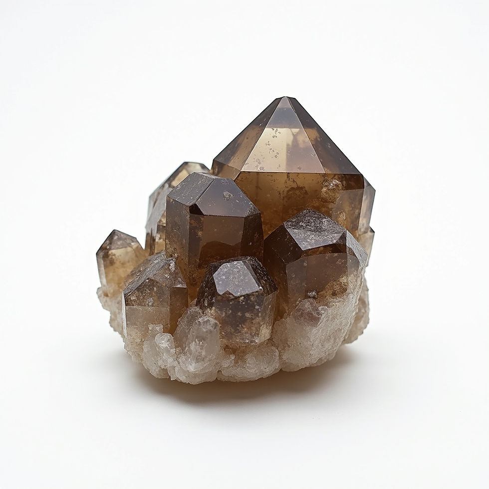 Smoky Quartz Cluster