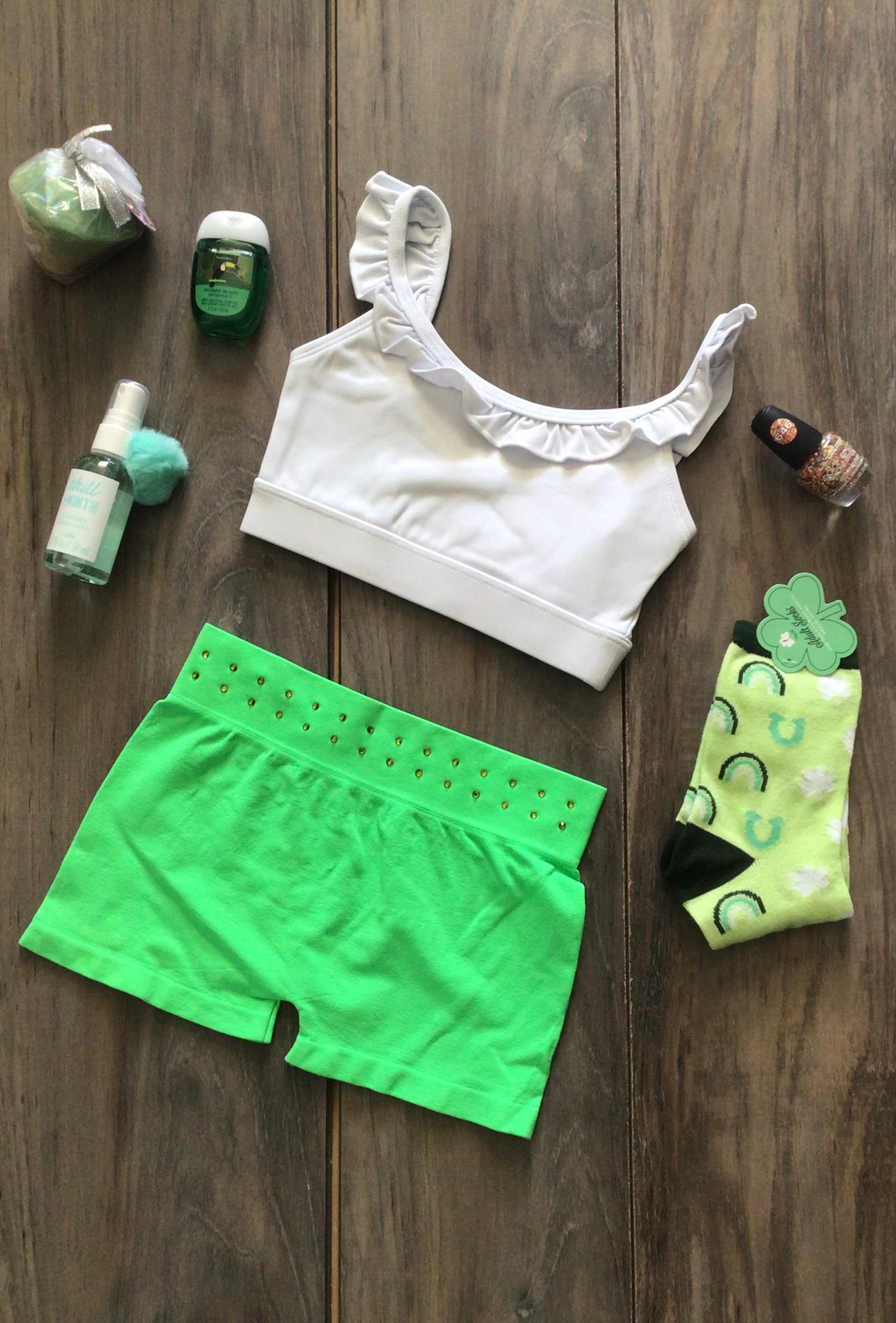 White & Neon Green 2PC Lucky Box Set CS, CM & CL