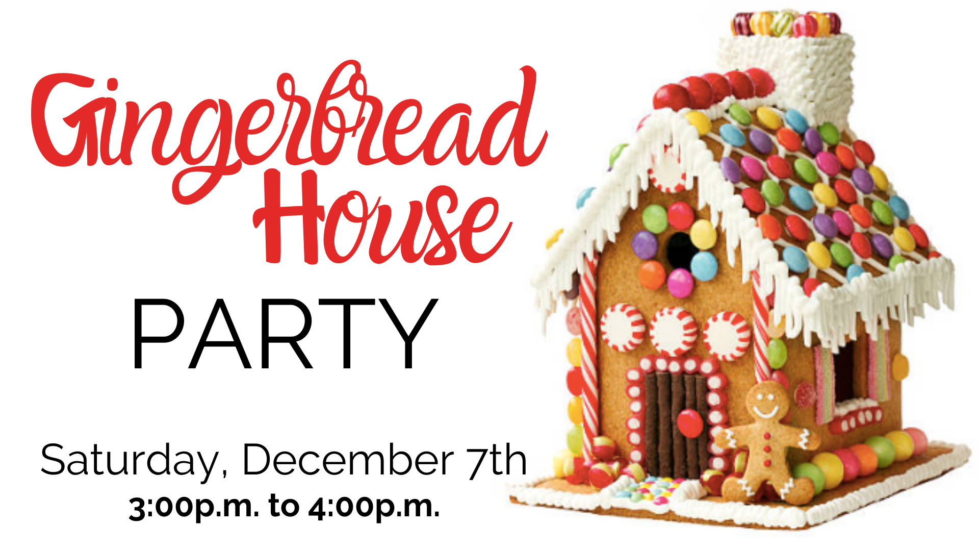Gingerbread House Party Free Pictures With Santa