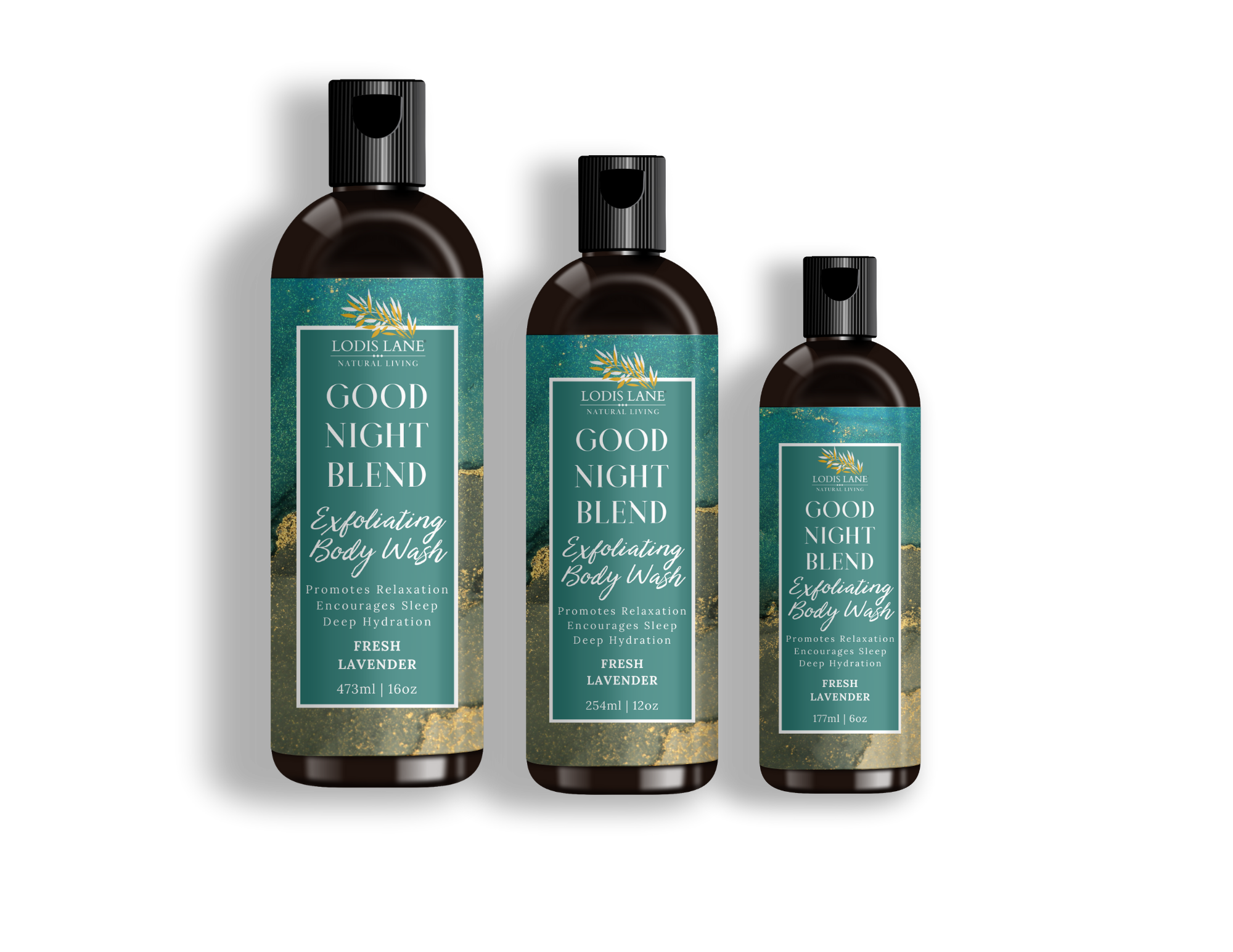 Lodis Lane Naturals Goodnight Blend Exfoliating Body Wash