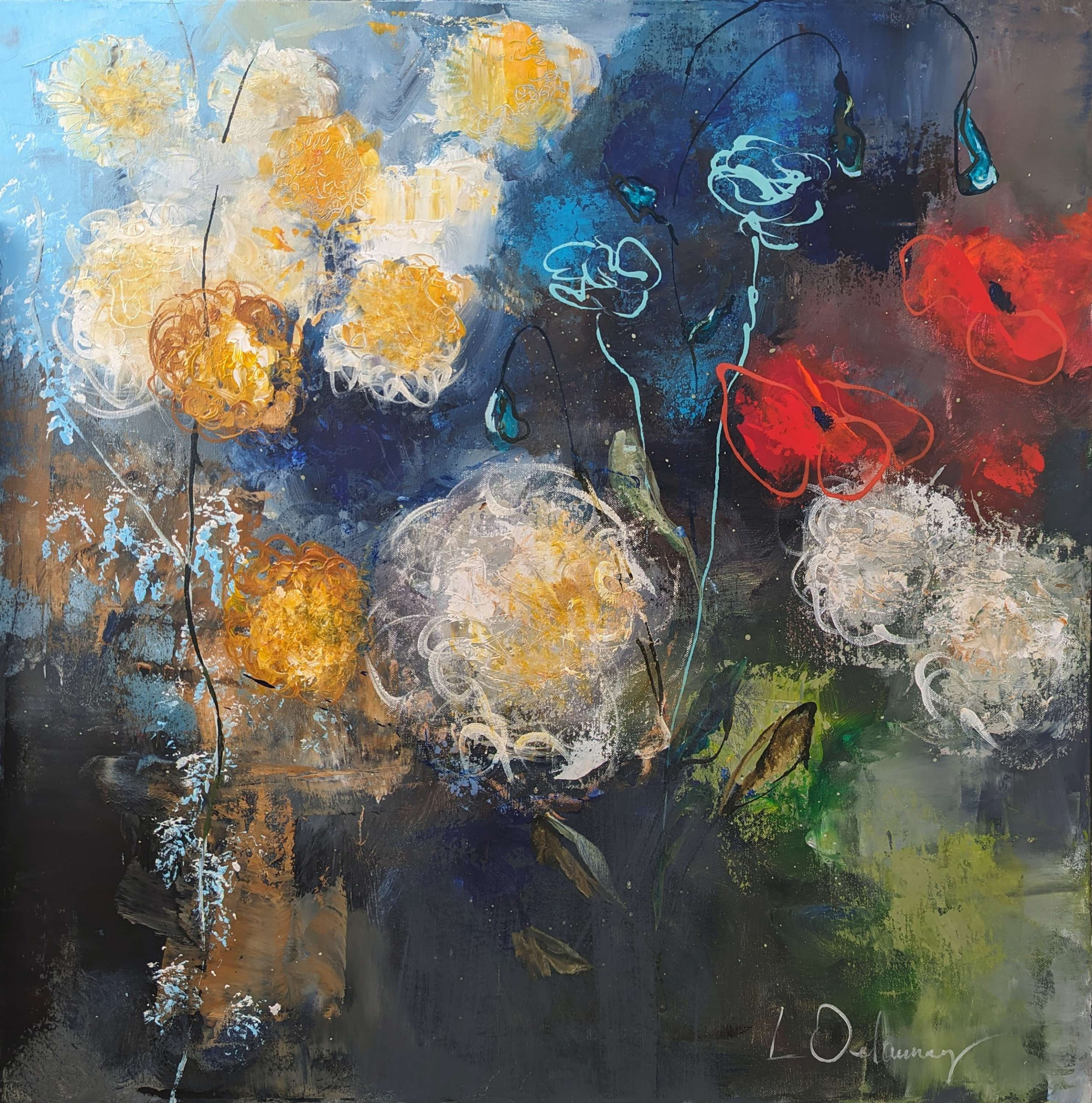 Petals In The Galaxy.   30x30