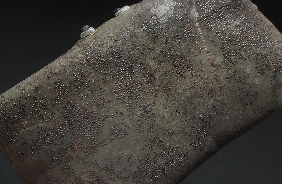 Miniature : Japanese Antique - 1800 - Tobacco Pouch - Tiger & Phoenix