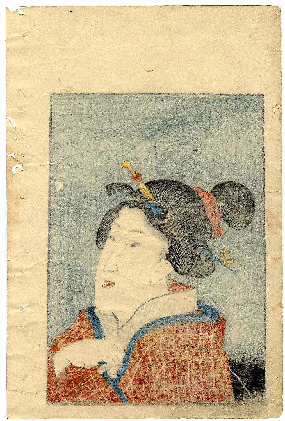 Miniature : shungaisart - 1842 - Utagawa Kunisada - Shunga - Shiki no sugatami - Japanese Beauty Portrait - reverse