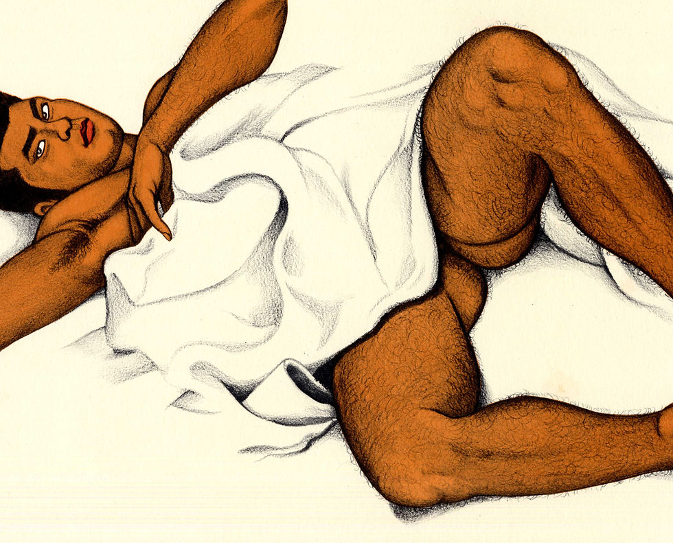 Miniature : shungaisart - Rare Gay Shunga - Japanese Homoerotic Art - Elegance - queer art - gay scene