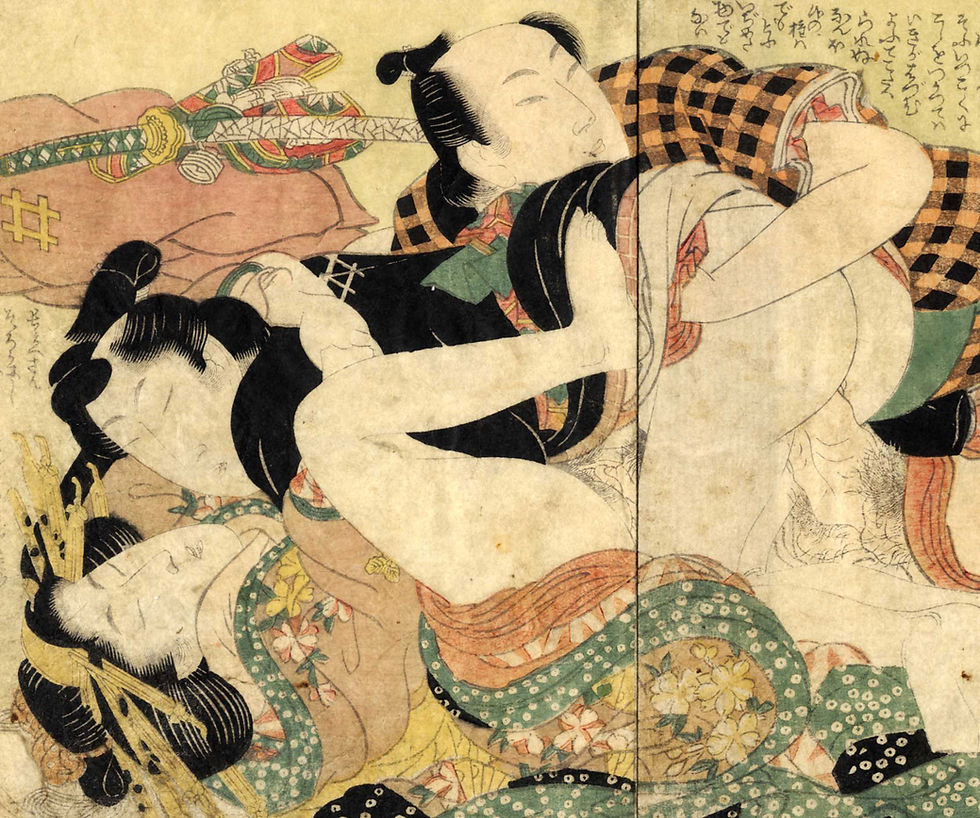 Miniaturbild: shungaisart - rare - 1820 - Eizan - gay shunga - homoerotic art