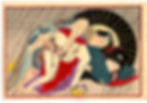 Thumbnail: shungaisart - 1890 - Tomioka Eisen - Shunga woodblock print picture - Tattoo - samurai