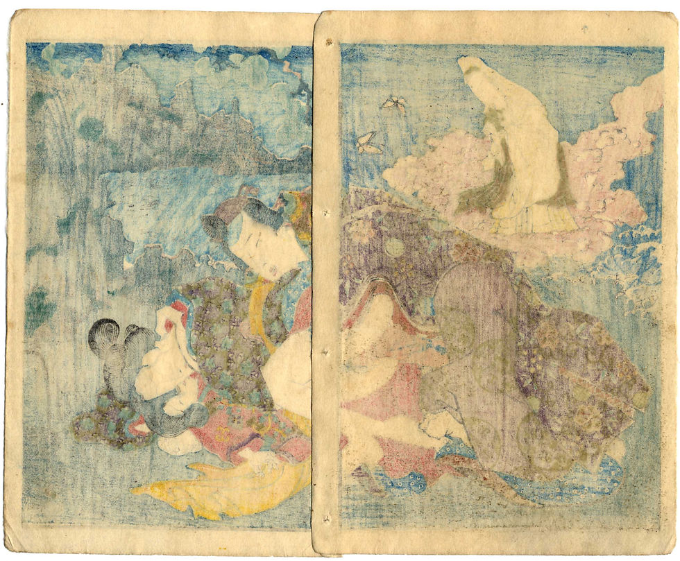 Miniaturbild: shungaisart- 1854 - SHOZAN - Deluxe Shunga - Japanese erotic art - child & celestial god - impressions