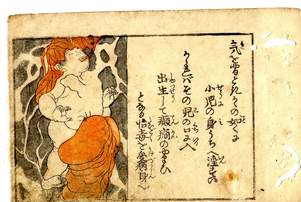 Miniature : 1800 - Odd Shunga - Intercourse & The Unborn X 4