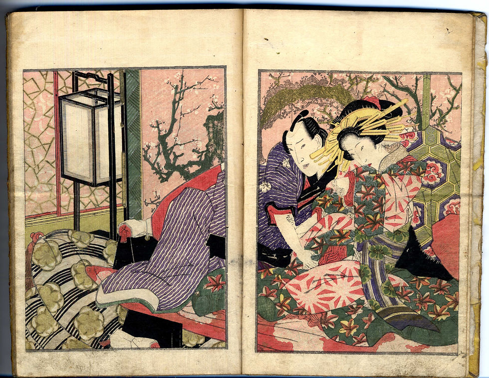 Miniature : 1810 - Harukawa Goshichi Shunga Picture Book – Samurai Art