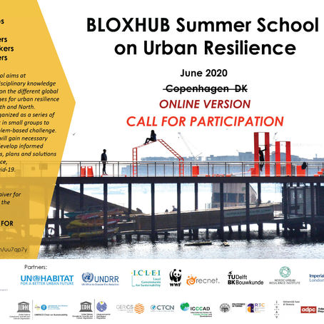 Open call: BLOXHUB Summer School on Urban Resilience