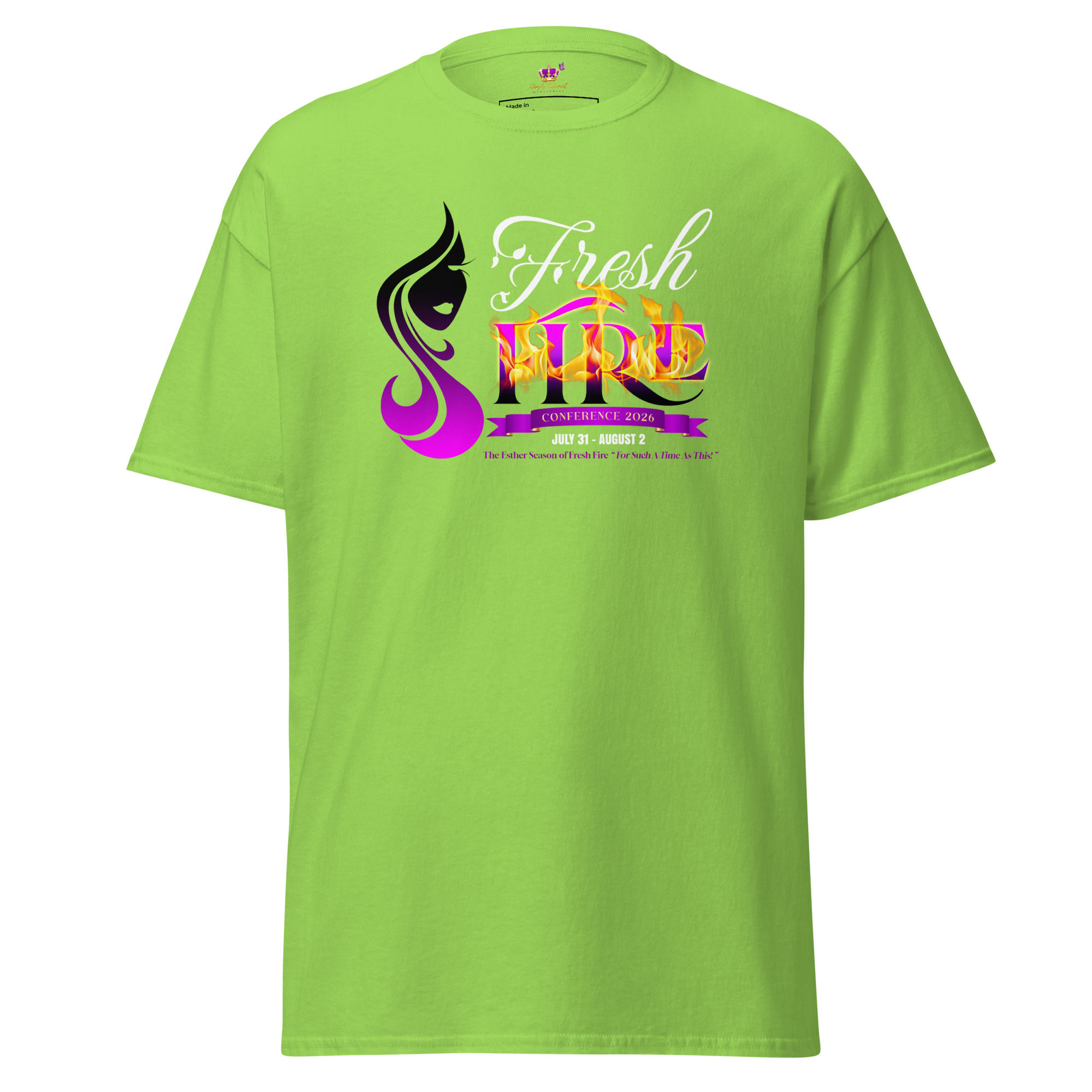 Fresh Fire Unisex Green Classic T-shirt