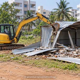 Illegal Structures Removed in Madhurawada 🏗️