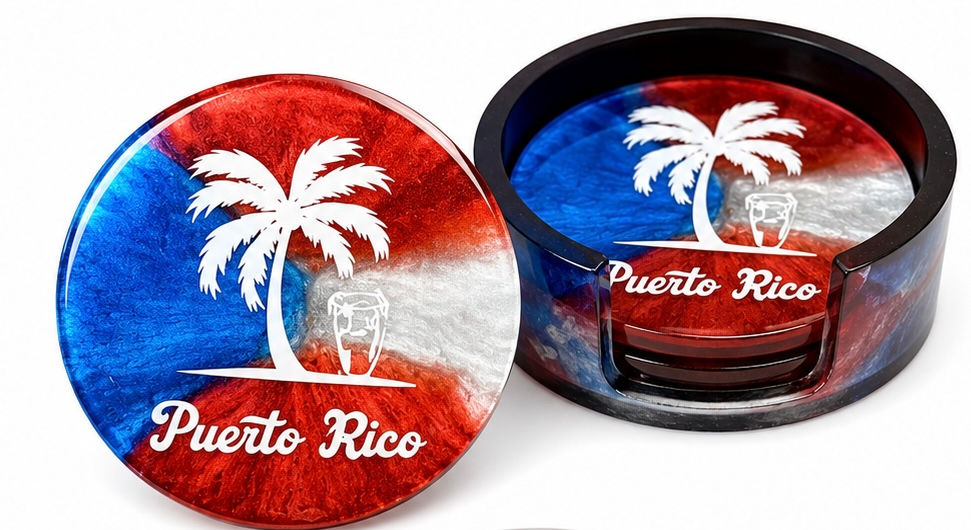 Puerto Rican Coaster Set