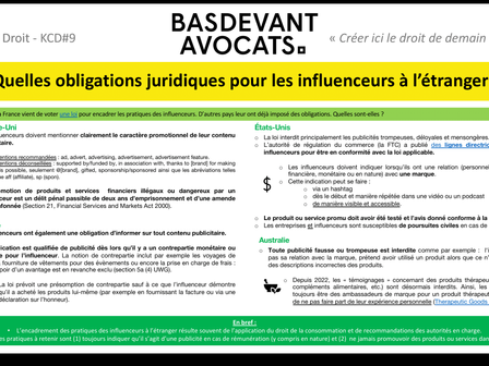 Quelles obligations juridiques pour les influenceurs à l'étranger ? 