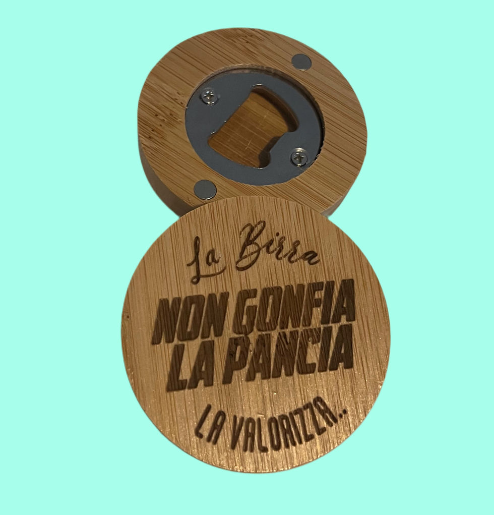 Miniatura: Cavatappi magnetico in legno di bambù