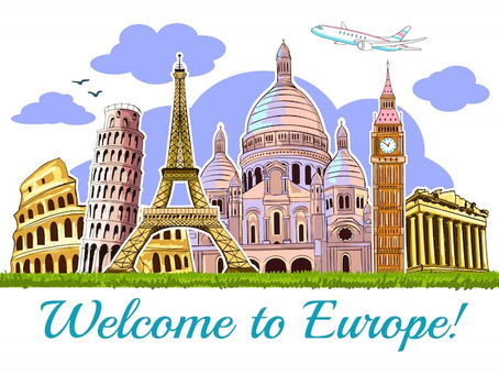 Symbolic historical buildings of Europe