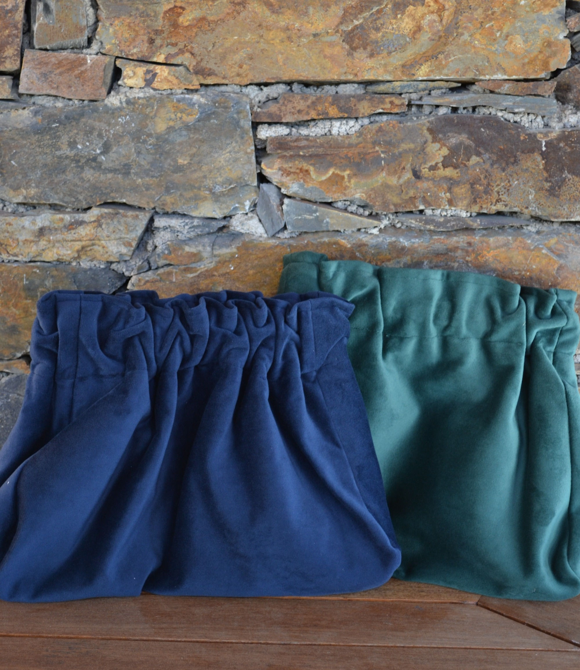 Clutch vintage terciopelo liso