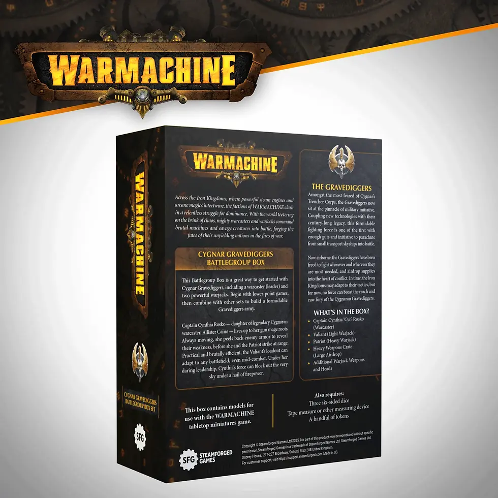 Миниатюра: Набір мініатюр Warmachine: Cygnar Gravediggers Battlegroup Box