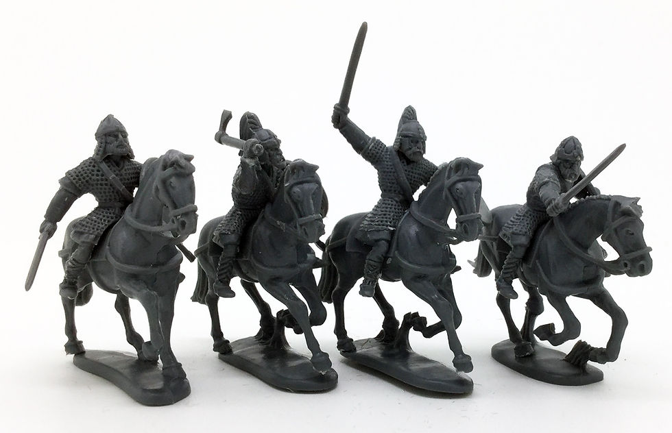 Миниатюра: Пластикові мініатюри до гри SAGA: Goth Noble Cavalry