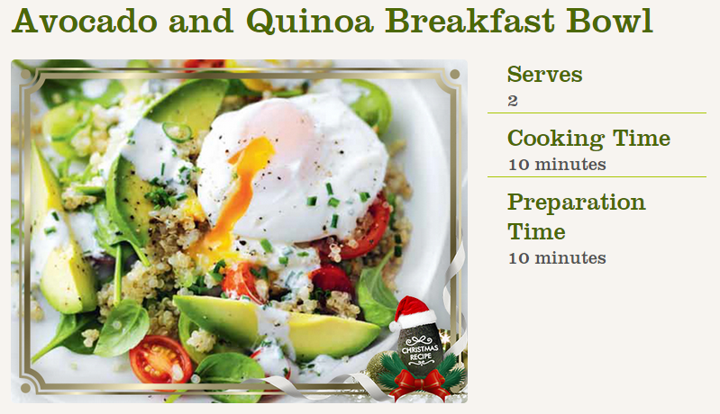 Avocado and Quinoa Breakfast Bowl